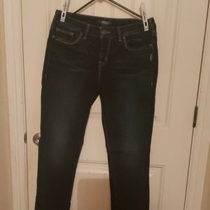 Silver dark wash jeans
